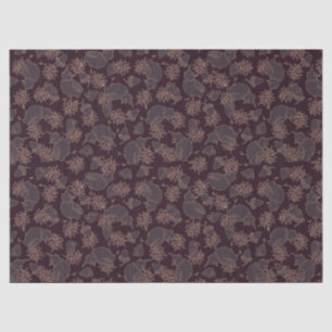 Vogel-Motiv auf dunkel und elegant Seidenpapier