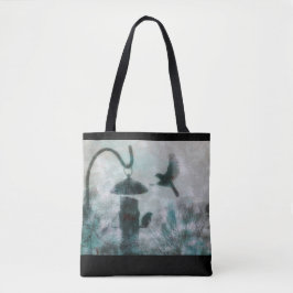 Vogel Nature Mysterious Turquoise Tote Bag