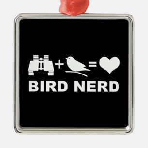 Vogel-Nerd Birdwatcher Ornament Aus Metall