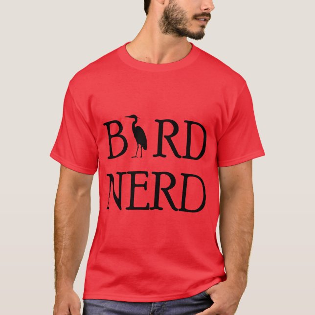Vogel-Nerd für Vogelbeobachter oder Vogelbeobachte T-Shirt (Vorderseite)