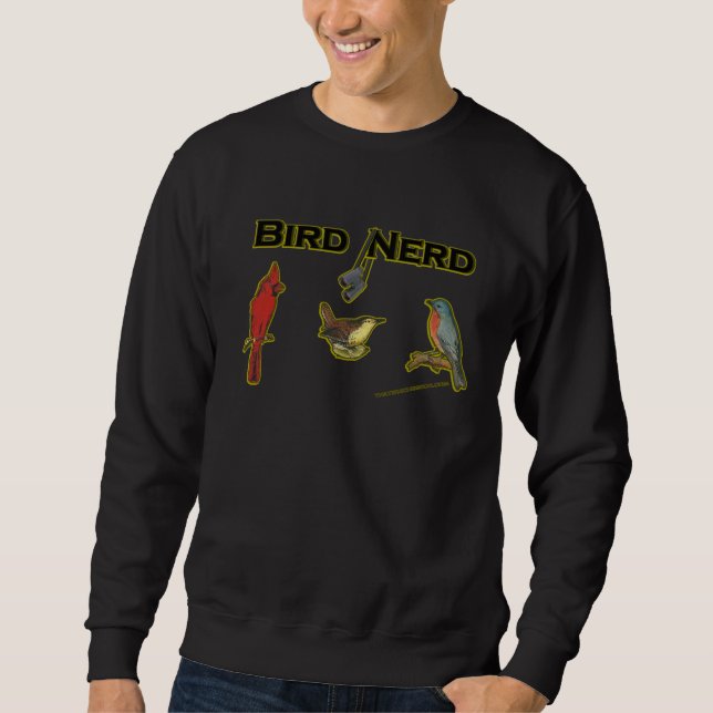 Vogel-Nerd Sweatshirt (Vorderseite)