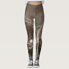 Vogel-Nest mit Ei Leggings