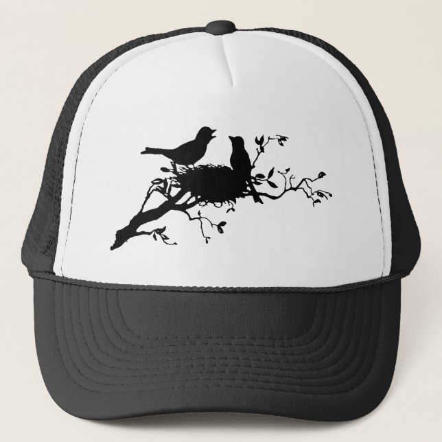 Vogel-Nest Truckerkappe (Vorderseite)