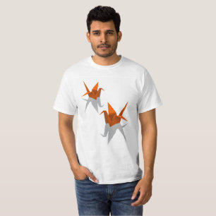 Vögel Origami Papier T-Shirt