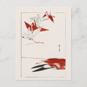 Vogel Origami - traditionelles Japanisch Postkarte