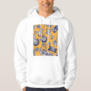 Vögel Paisley Blume Vintages Muster Hoodie