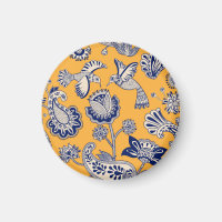 Vögel Paisley Blume Vintages Muster