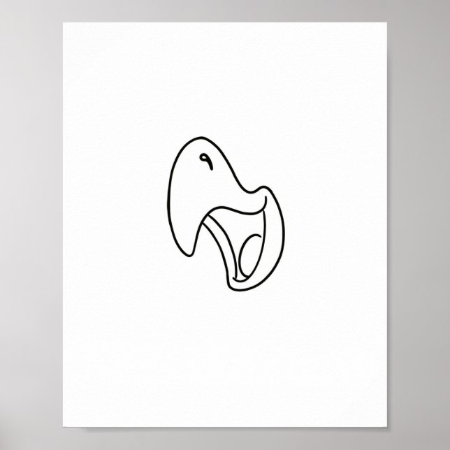 Vogel, Papagei, Kreisch-Thema Poster (Vorne)