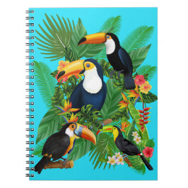 Vögel, Papageien Notizblock