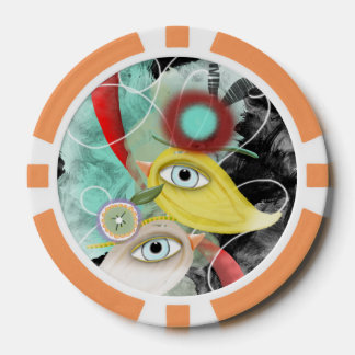 Vögel Pokerchips