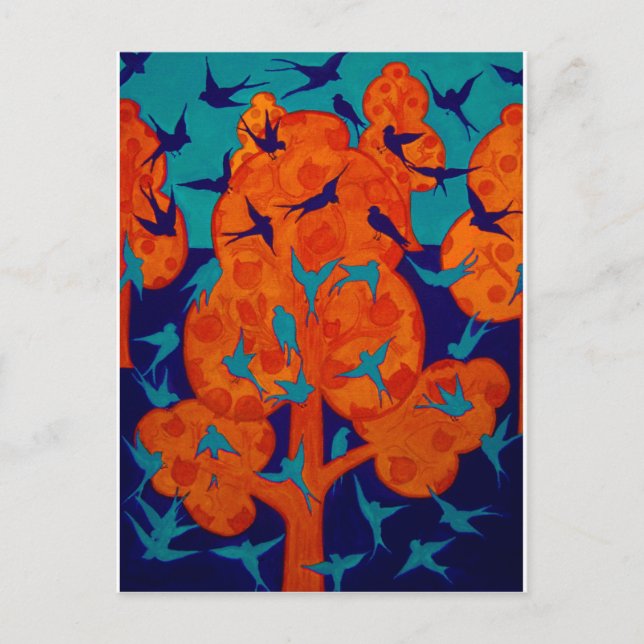 Vögel Postkarte (Vorderseite)