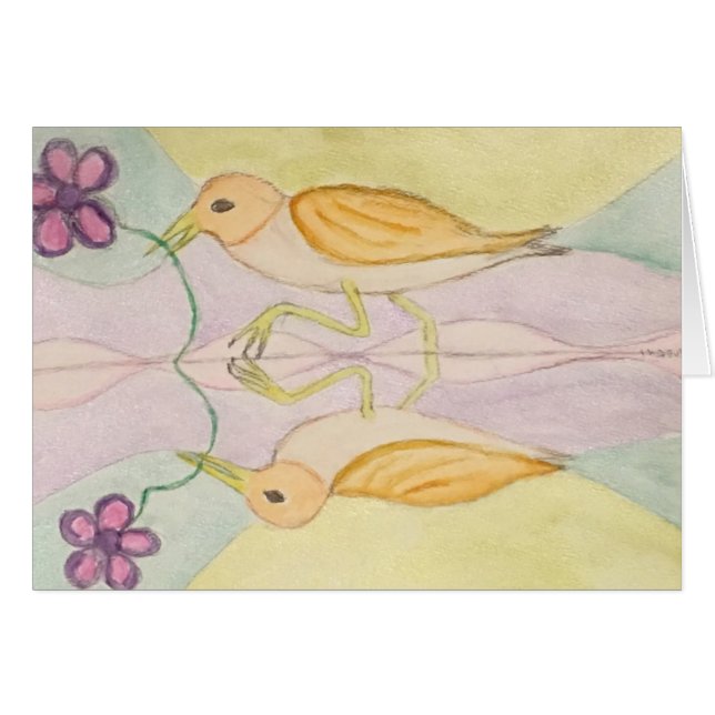 Vögel reflektieren sich (Vorderseite (Horizontal))