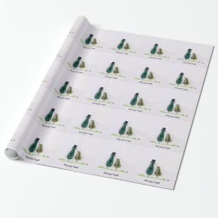Vogel sagt 'zwitschern' geschenkpapier
