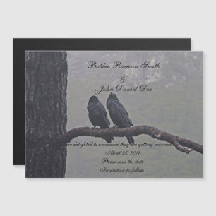 Vögel Save the Date lieben Magneteinladung