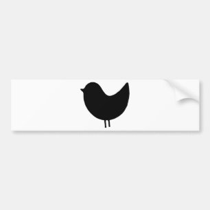Vogel-Silhouette-Entwurf! Autoaufkleber