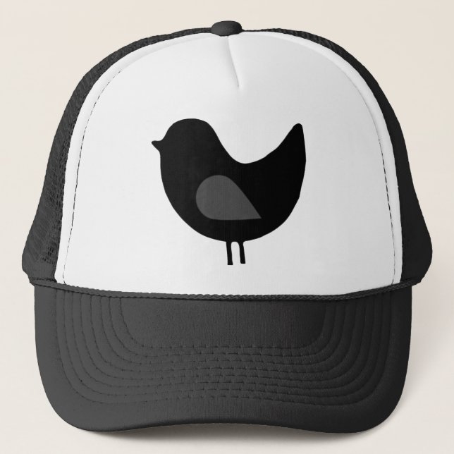 Vogel-Silhouette-Entwurf! Truckerkappe (Vorderseite)