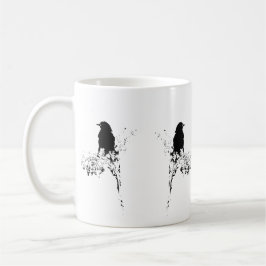 Vogel-Silhouette Tasse