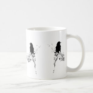 Vogel-Silhouette Tasse