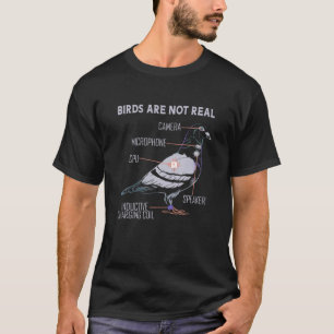 Vögel sind nicht real - die sonnige Anatomie eine T-Shirt