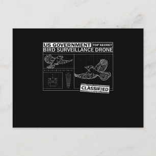 Vögel sind nicht real - Funny Vogelbeobachtung Postkarte