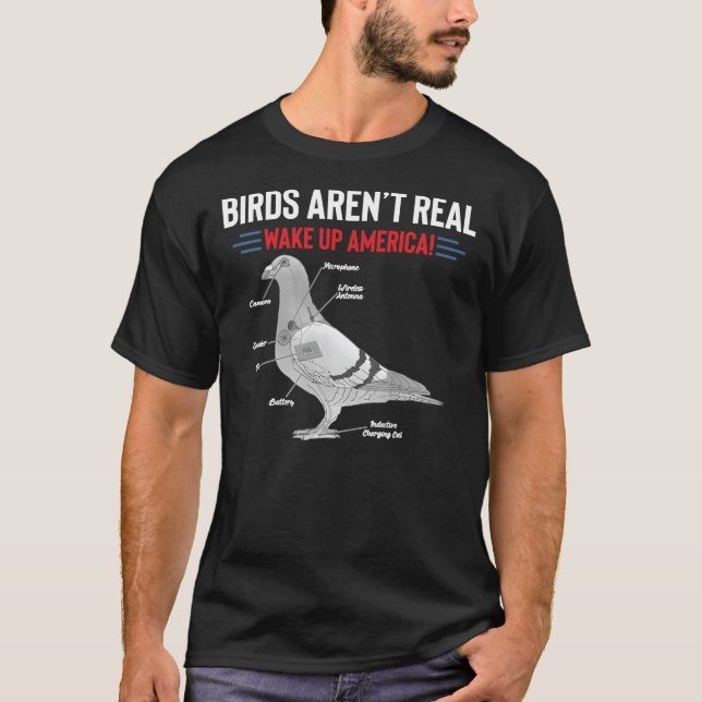 Vögel sind nicht wirklich Weckend Amerika Klassisc T-Shirt (Vorderseite)