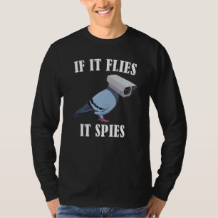 Vögel Spie Verschwörung Joke Meme Surveillance Men T-Shirt