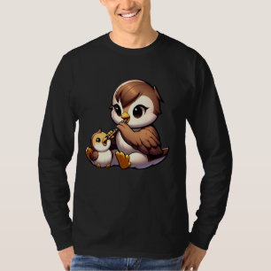 Vogel spielen flute musikalische Bird Design Lover T-Shirt