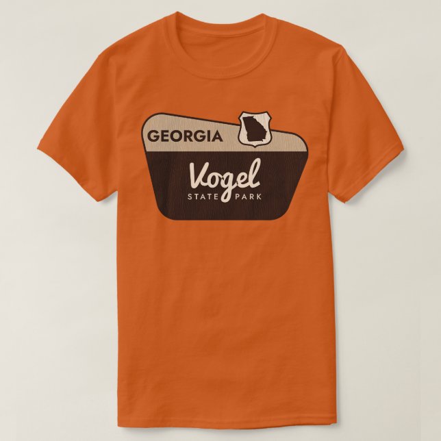 Vogel Staat Park Georgia Begrüßungszeichen T-Shirt (Design vorne)