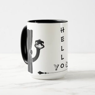 Vogel-Strauß-Fun-Tasse Peekaboo Tasse