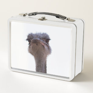 Vogel Strauß Metall Brotdose