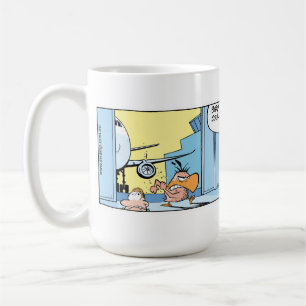 Vogel-Streik-Luftfahrt-Cartoon-Kaffee-Tasse Kaffeetasse
