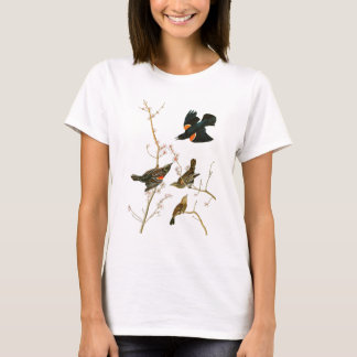 Vögel Sumpf-Amsel-Johns Audubon von Amerika T-Shirt