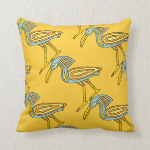 Vogel-Symbol-ägyptisches Entwurfs-Wurfs-Kissen Kissen