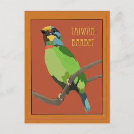 Vögel -- Taiwan-Bartvogel Postkarte