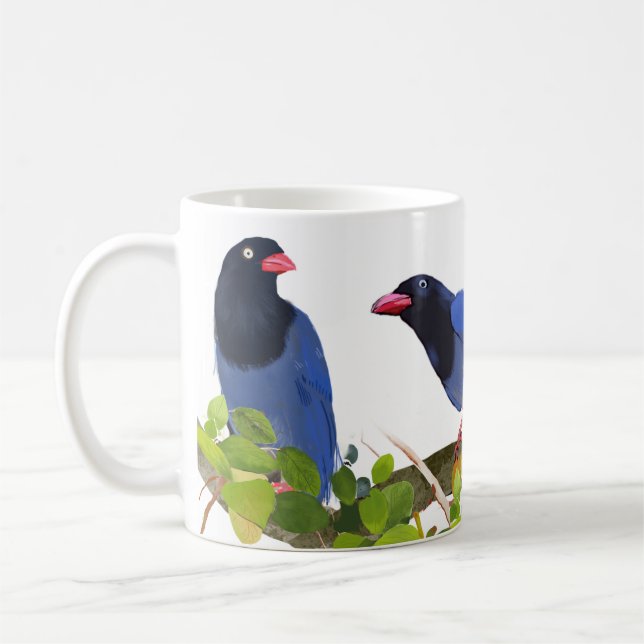 Vögel --Taiwan-Blauelster Kaffeetasse (Links)