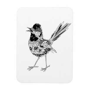 Vogel-Tätowierung Magnet