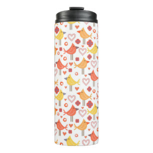 Vögel Thermosbecher