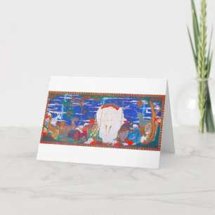 Vögel, Tiere und blühende Pflanze(rechts)Jakuchu Karte