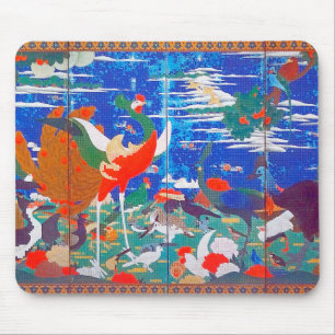 Vögel, Tiere und Blütenpflanzen(Links) Jakuchū Mousepad