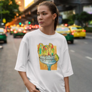 Vögel trinken Margarita Drink T-Shirt