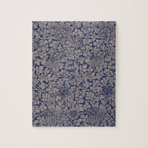 Vogel und Anemone von William Morris Vintage-Muste Puzzle