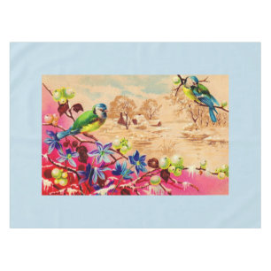 Vögel und Beeren Tischdecke