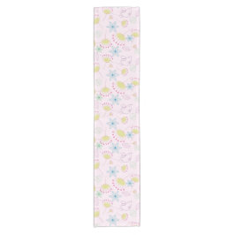 Vögel und Blume Niedliche Pastel Retro Kurzer Tischläufer