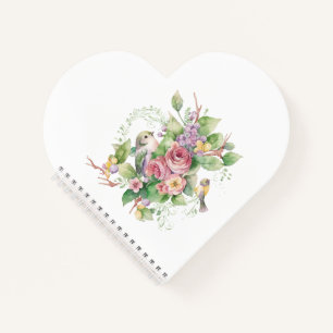Vogel und Blume Notizbuch