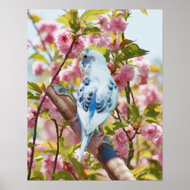 Vogel und Blume Springtime Print Poster (Vorne)