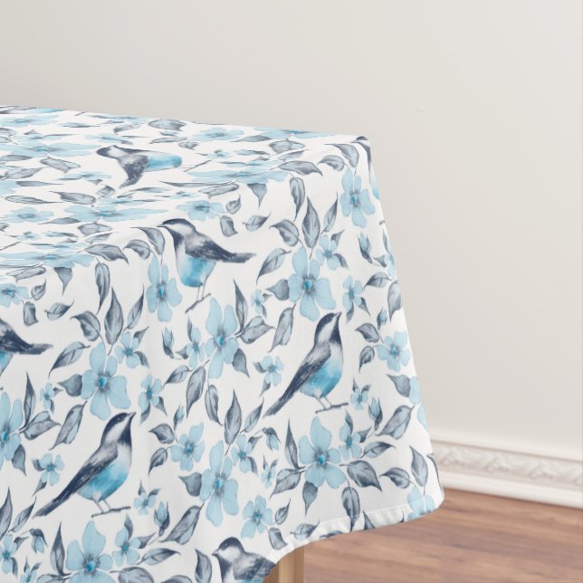 Vögel und Blume Tischdecke (Beispiel)