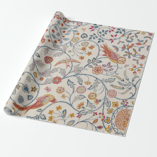 Vögel und Blume, William Morris Geschenkpapier
