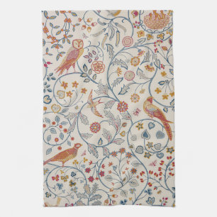 Vögel und Blume, William Morris Geschirrtuch
