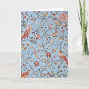 Vögel und Blume, William Morris Karte