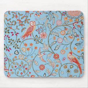 Vögel und Blume, William Morris Mousepad